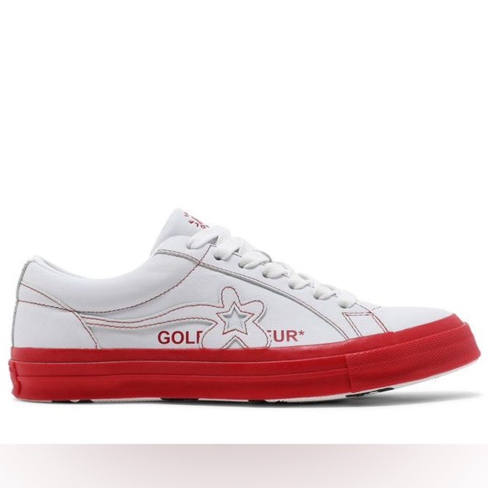 Converse x Golf Le Fleur Con One star red white lace up sneakers (NWOT)